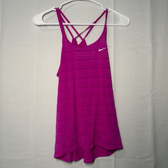 Nike Tops - Nike Dri Fit Racerback Tank Top Magenta Athletic Workout Women's Size S